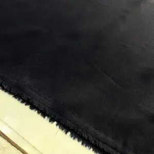 Siyah Düz Pamuk Viskon Kumaş 19