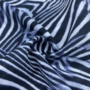 Zebra Desenli İpek Vual Kumaş 98