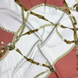 Zincir Desenli Saten Kumaş 81