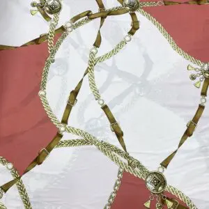 Zincir Desenli Saten Kumaş 81