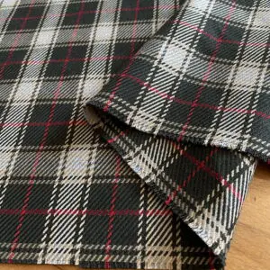 Bej Kareli Flanel Kumaş 65