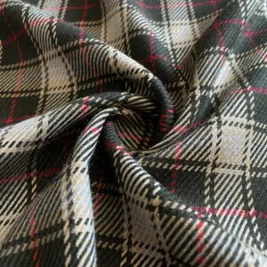 Bej Kareli Flanel Kumaş 65