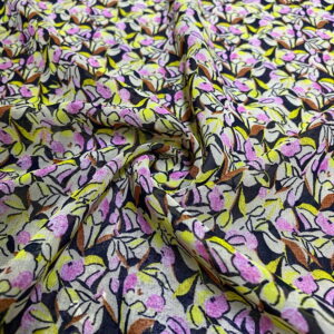 Rengarenk Desenli Şifon Kumaş 153