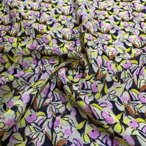 Rengarenk Desenli Şifon Kumaş 153