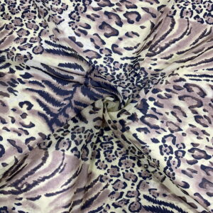 Fosfor Sarı Lale Desenli Şifon Kumaş 167