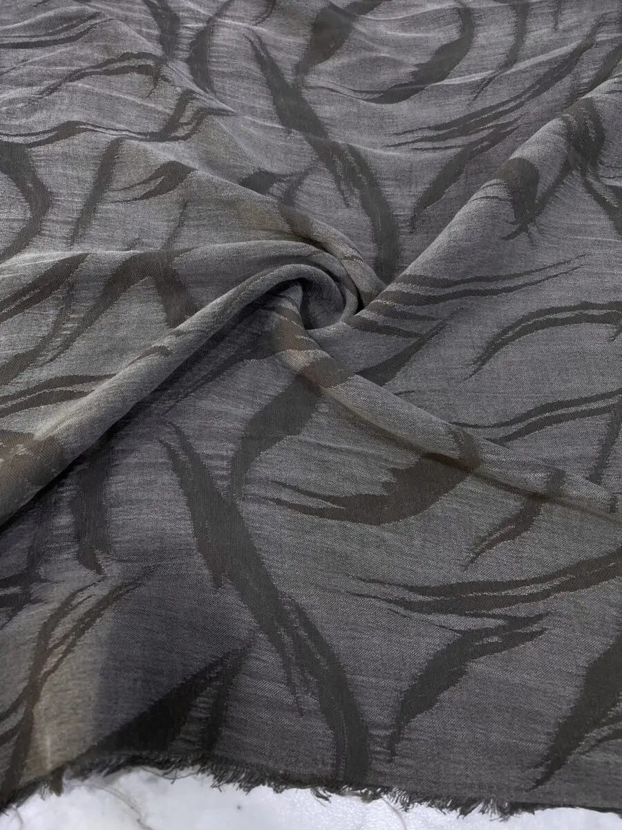 Açık Haki Taşlanmış İpek Kupra Kumaş 29