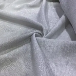 Beyaz Simli Triko Kumaş 66