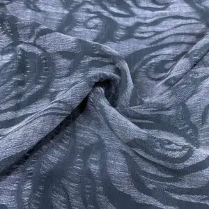 Çelik Mavisi Taşlanmış İpek Kupra Kumaş 33