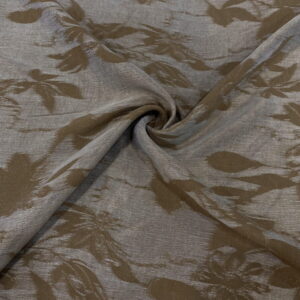 Haki Taşlanmış İpek Kupra Kumaş 34
