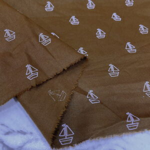 Fuşya Gül Desenli Pamuk Poplin Kumaş 186