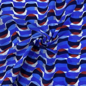 Açık Yeşil Yaprak Desenli İpek Vual Kumaş 125