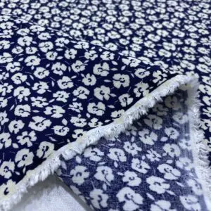 Bej Desenli Maroken Krep Kumaş 100