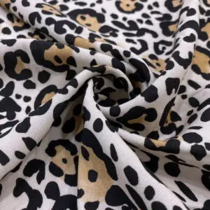 Leopar Desenli Pamuk Viskon Kumaş 578