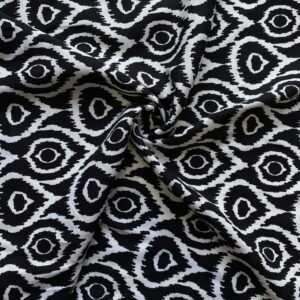 Etnik Desenli Pamuk Viskon Kumaş 588