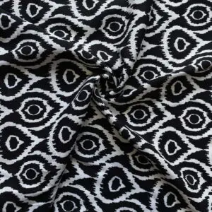 Etnik Desenli Pamuk Viskon Kumaş
