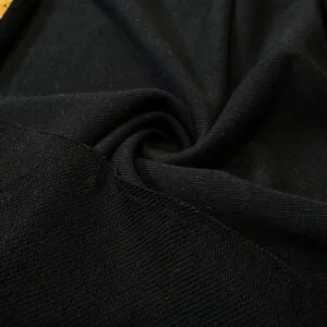 Siyah İki İplik Penye Kumaş 07