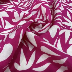 Yaprak Desenli Ayrobin Keten