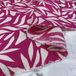 Yaprak Desenli Ayrobin Keten