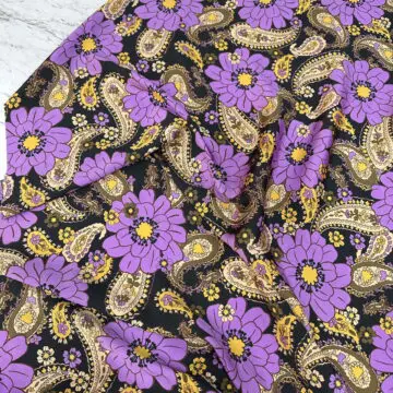 Şal Desenli İpek Saten Kumaş 142