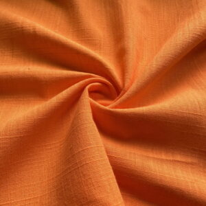 Turuncu Pamuk Keten Kumaş 90