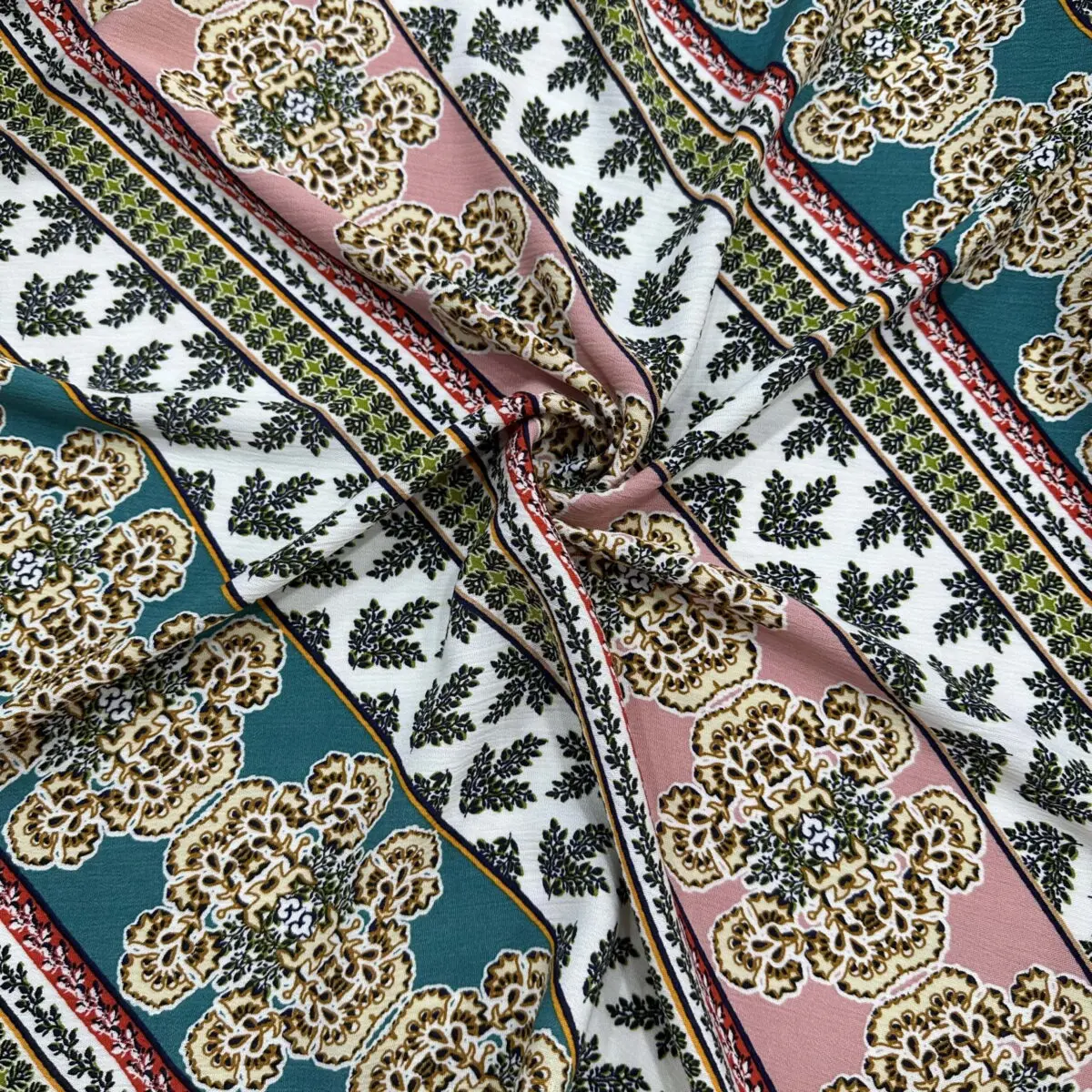 Etnik Desenli Şile Bezi Kumaş 58