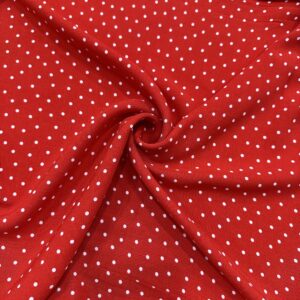 Puantiye Desenli Maroken Krep Kumaş 109