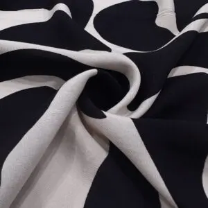 Zebra Desenli Pamuk Viskon Kumaş 623