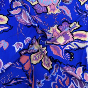 Çok Renkli Pamuk Viskon Kumaş 627