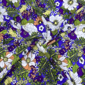 Çok Renkli Pamuk Viskon Kumaş 630