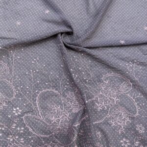 Eteği Sulu Desenli Şifon Kumaş 178