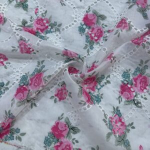 Pembe Çiçekli Organze Fisto 79