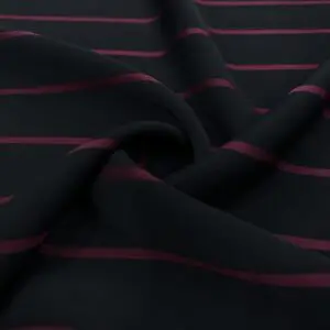 Çizgi Desenli Krep Kumaş 115