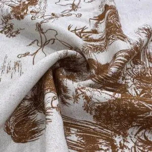 Desenli Keten Kumaş 114