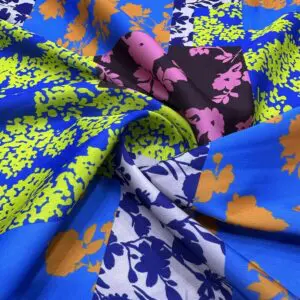 Etnik Desenli Saten Kumaş 146