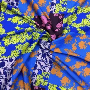 Etnik Desenli Saten Kumaş 146