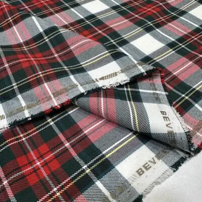 İskoç Desen Gabardin Kumaş 21