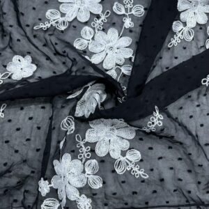 İşlemeli Şifon Kumaş 187