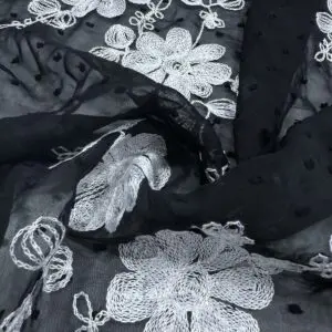 İşlemeli Şifon Kumaş 187