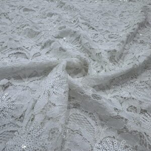 Pullu Beyaz Dantel 60