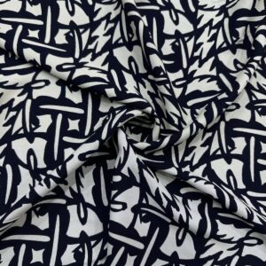 Desenli Viskon Kumaş 636