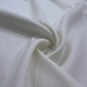 Ekru Simli Brokar Kumaş 05