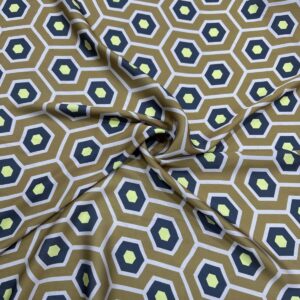 Etnik Desen Saten Kumaş 148