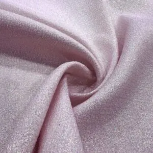 Toz Pembe Simli Brokar Kumaş 01