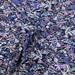 Çiçek Desenli Pamuk Viskon Kumaş 658