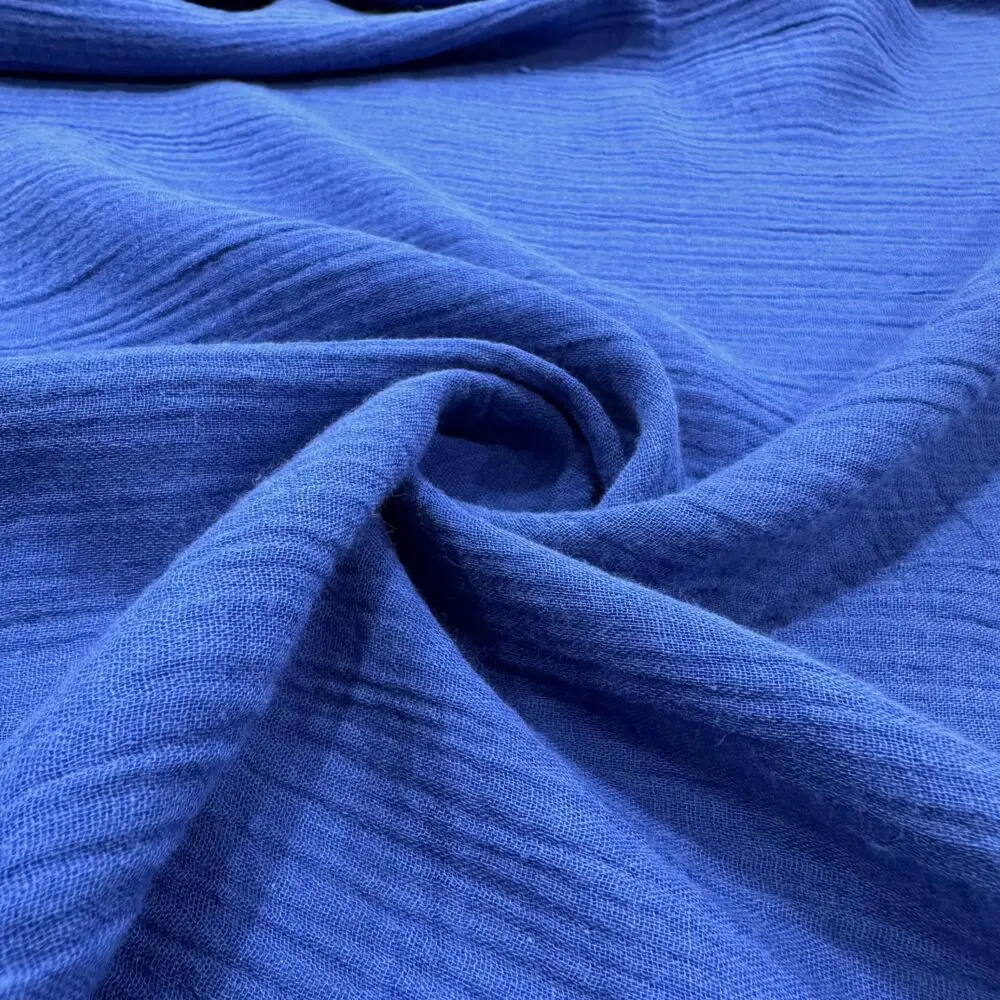 İndigo Renk Müslin Kumaş