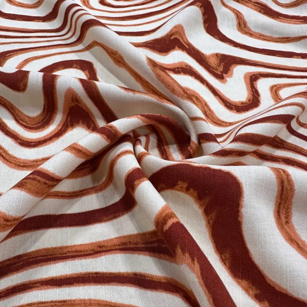 Ebruli Desen Ham Keten