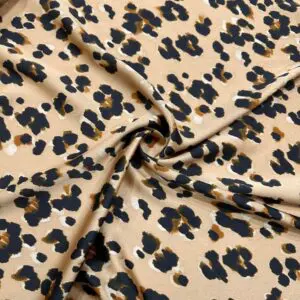 Leopar Desenli Saten