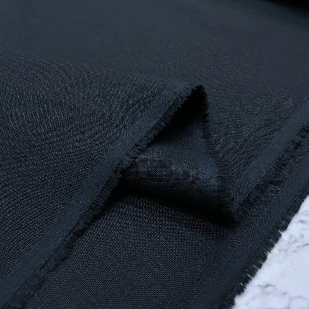 Antrasit Renk Ham Keten Kumaş