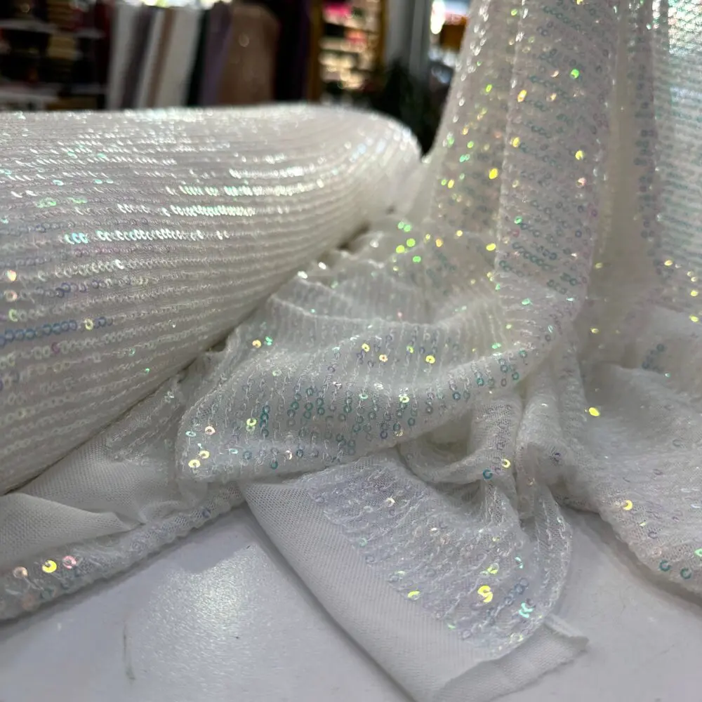 Beyaz Zara Payet Kumaş