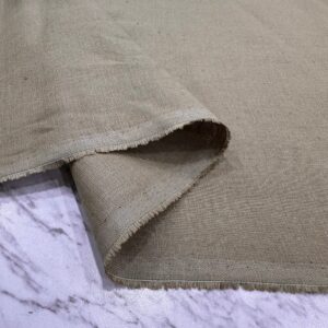 Camel Renk Ham Keten Kumaş